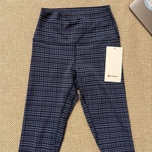 Lululemon Blue Plaid Leggings